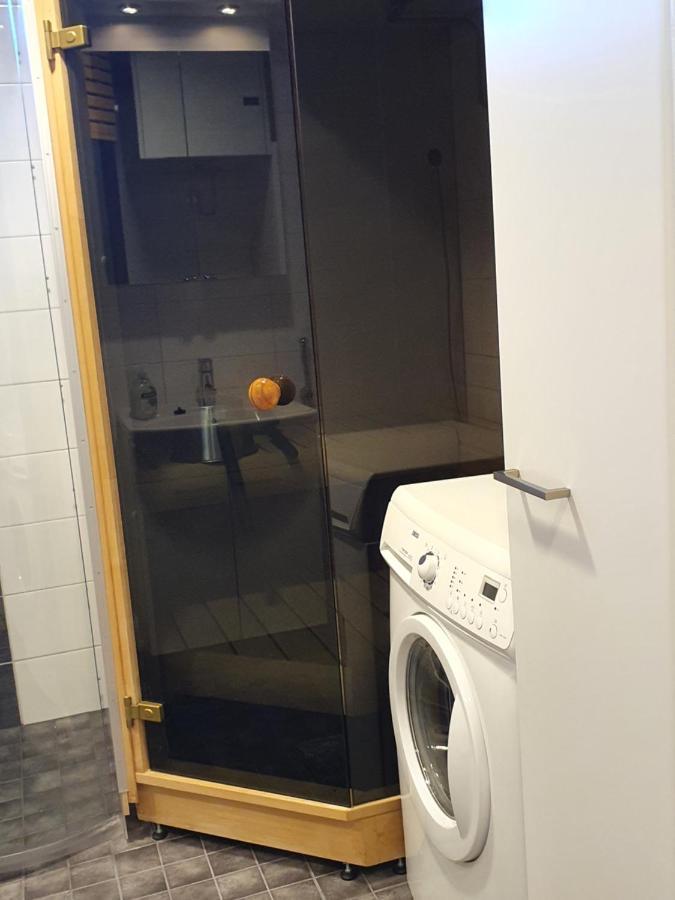 Moderni, Viihtyisae Pikkukaksio Saunalla Pori Exterior foto